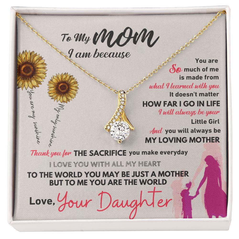 To my mom, thank you for everything