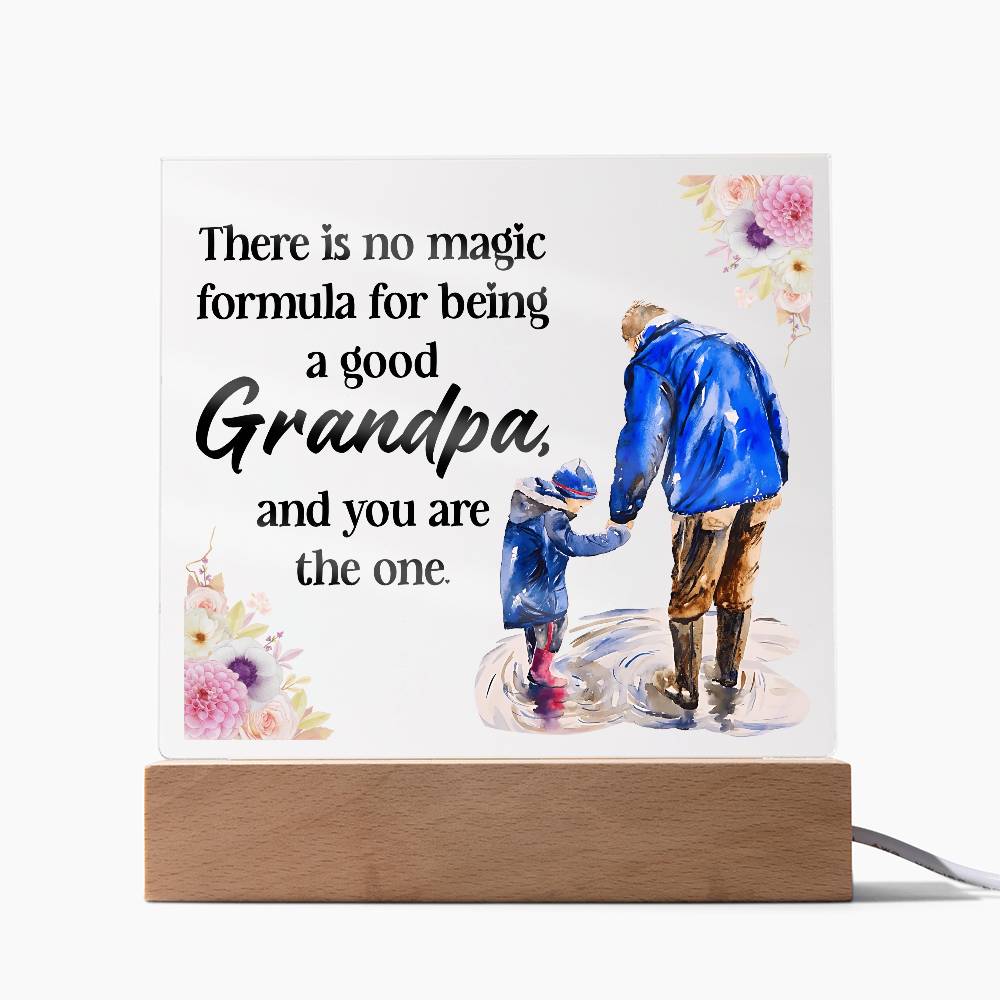 Acrylic Square Design - Grandpa
