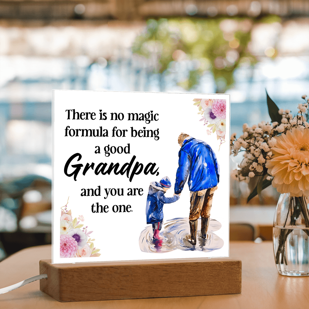 Acrylic Square Design - Grandpa