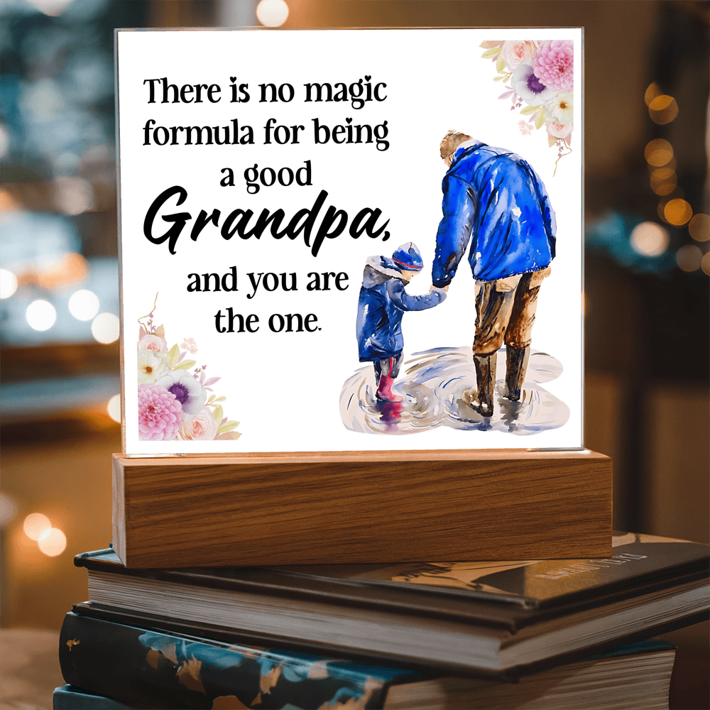 Acrylic Square Design - Grandpa